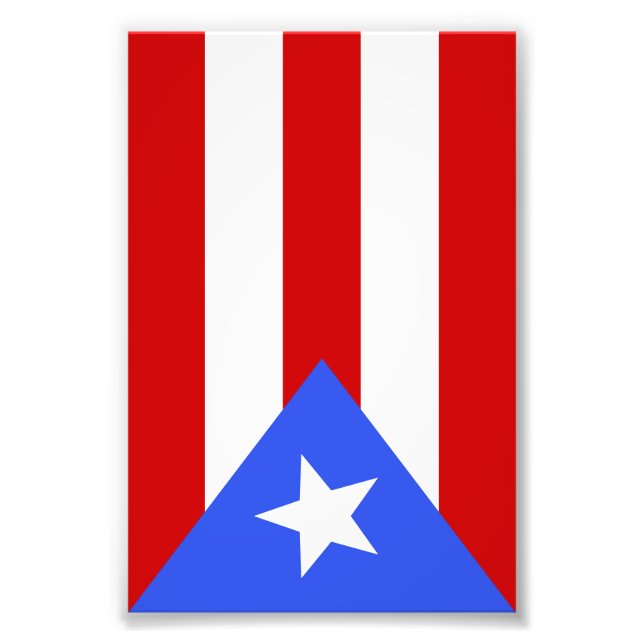 Foto Bandera de Puerto Rico (Frente)