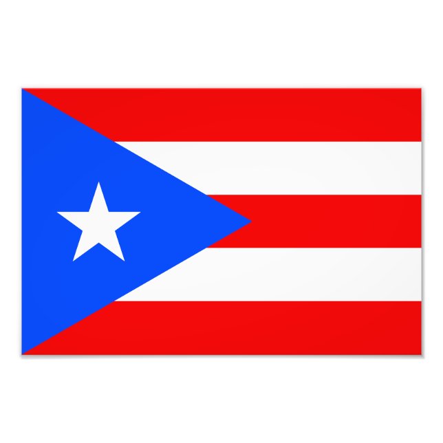 Foto Bandera de Puerto Rico (Frente)