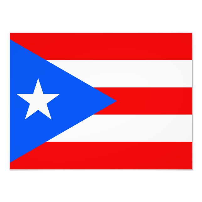 Foto Bandera de Puerto Rico (Frente)