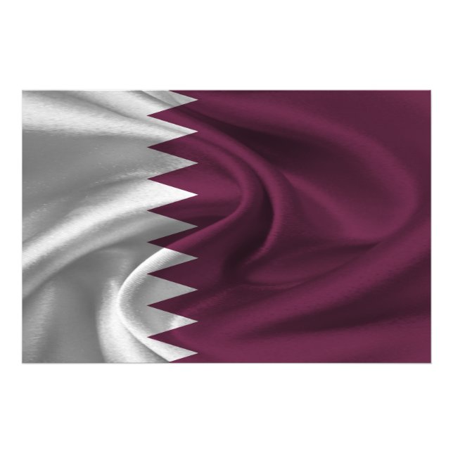 Foto Bandera de Qatar (Frente)