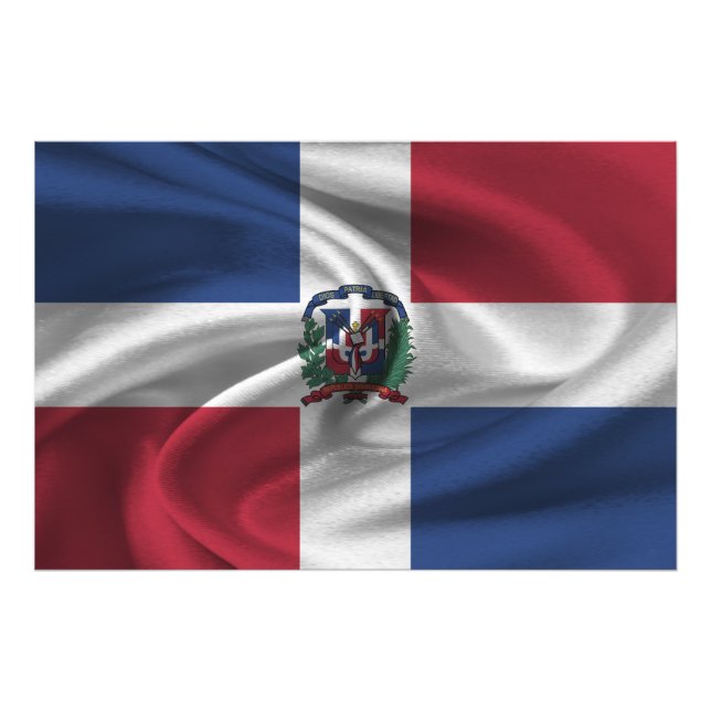 Foto Bandera de República Dominicana (Frente)
