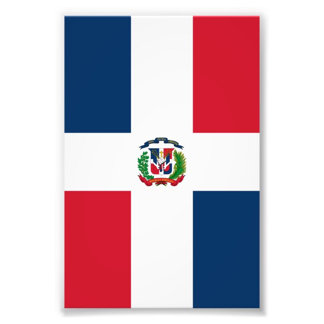 Foto Bandera de República Dominicana (Frente)