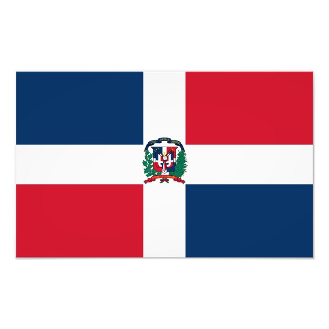 Foto Bandera de República Dominicana (Frente)
