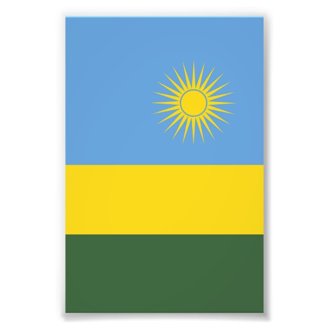 Foto Bandera de Ruanda (Frente)