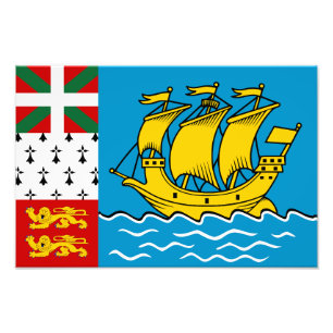 Foto Bandera de Saint Pierre y Miquelon