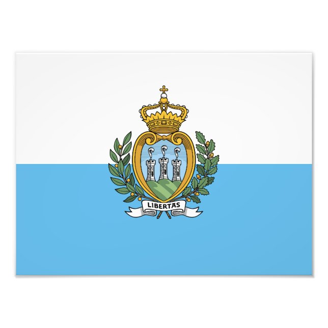 Foto Bandera de San Marino (Frente)