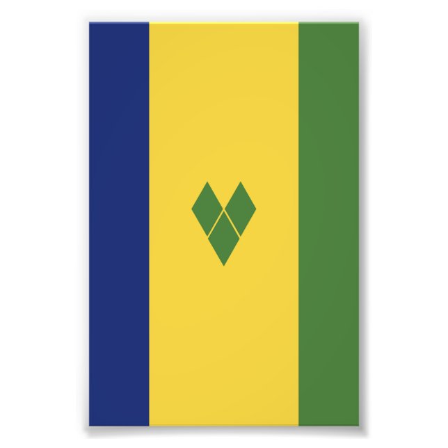 Foto Bandera de San Vicente y las Granadinas (Frente)