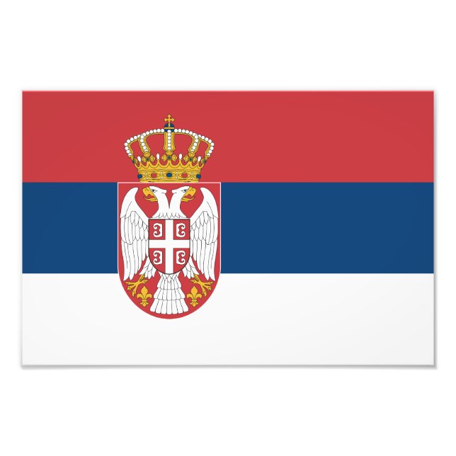 Foto Bandera de Serbia (Frente)