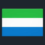 Foto Bandera de Sierra Leona<br><div class="desc">Bandera patriótica de Sierra Leona.</div>