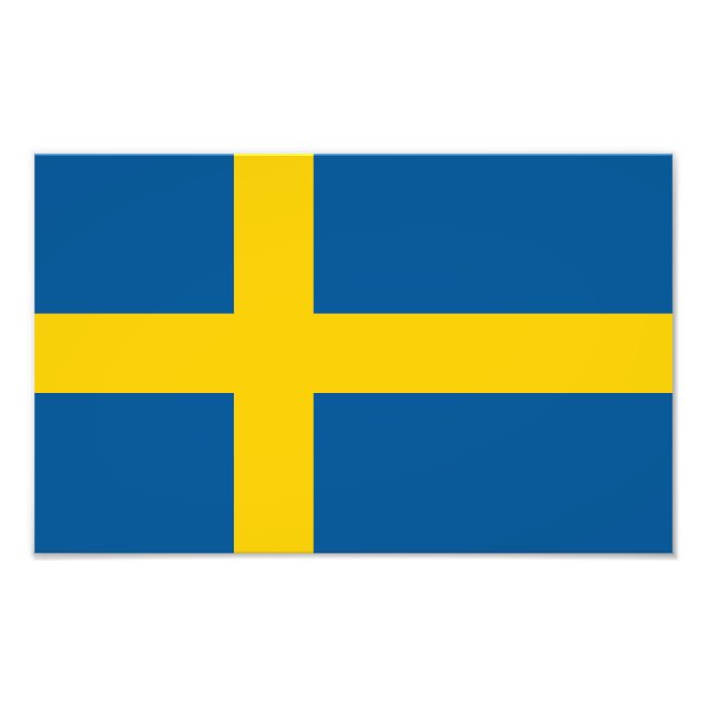 Foto Bandera de Suecia (Frente)