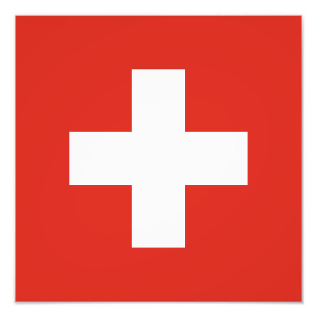 Foto Bandera de Suiza (Frente)