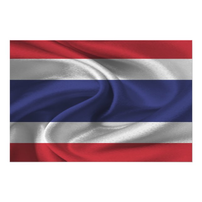 Foto Bandera de Tailandia (Frente)