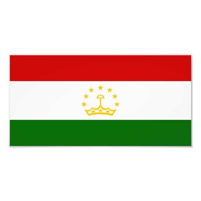 Foto Bandera de Tayikistán (Frente)