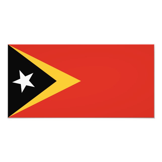 Foto Bandera de Timor Oriental (Frente)