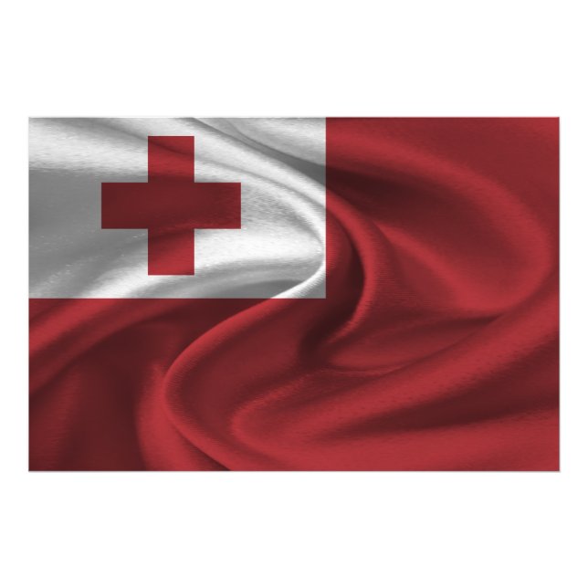Foto Bandera de Tonga (Frente)