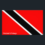 Foto Bandera de Trinidad y Tobago<br><div class="desc">Impresión fotográfica con la bandera de Trinidad y Tobago... Si quieres este producto de diferente tamaño y necesitas ayuda, ¡por favor contáctanos! La bandera de Trinidad y Tobago fue elegida para ser usada como la bandera nacional al independizarse del Reino Unido el 31 de agosto de 1962. Los colores rojo,...</div>