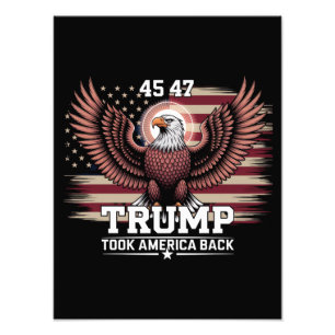 Foto Bandera del águila de América del presidente 45º 4