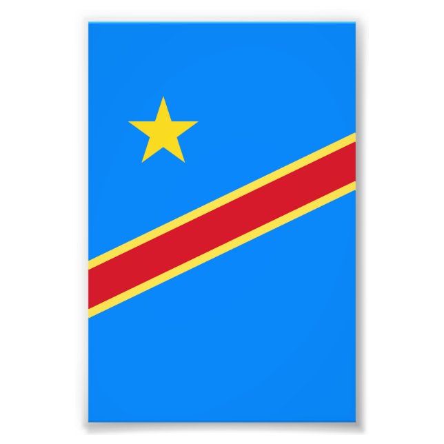 Foto Bandera del Congo (Frente)