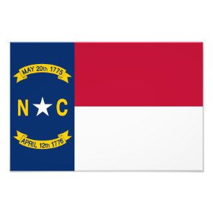 Foto Bandera del Estado de Carolina del Norte