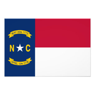 Foto Bandera del Estado de Carolina del Norte