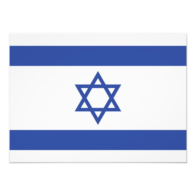 Foto Bandera del Estado de Israel, Estrella de David Ju (Frente)