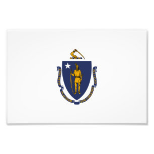 Foto Bandera del estado de Massachusetts