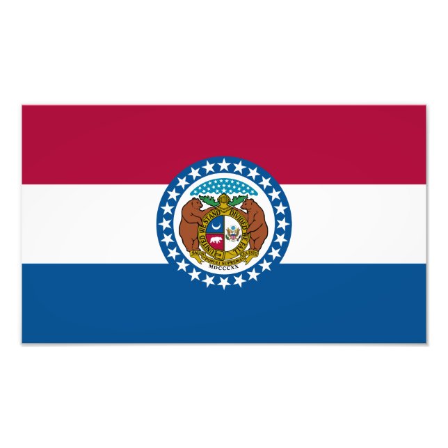 Foto Bandera del estado de Missouri (Frente)