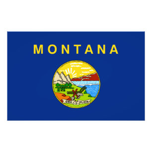 Foto Bandera del Estado de Montana Estados Unidos