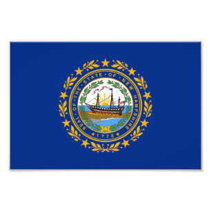 Foto Bandera del estado de New Hampshire