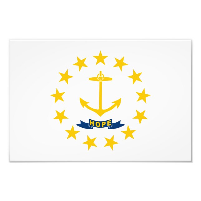 Foto Bandera del estado de Rhode Island (Frente)