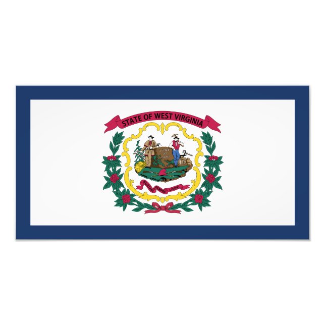 Foto Bandera del Estado de Virginia Occidental (Frente)