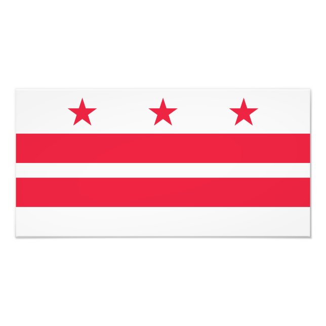Foto Bandera del estado de Washington DC (Frente)