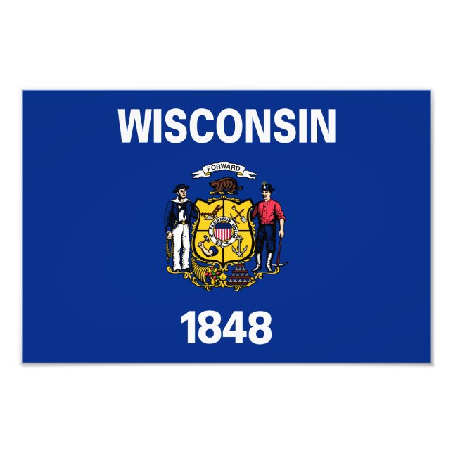Foto Bandera del estado de Wisconsin (Frente)