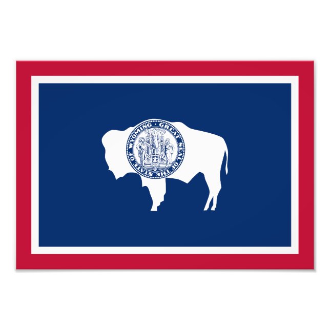 Foto Bandera del estado de Wyoming (Frente)