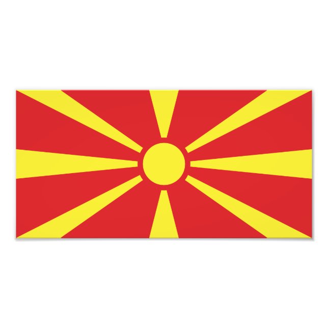 Foto Bandera del Norte de Macedonia (Frente)