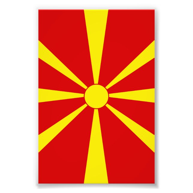 Foto Bandera del Norte de Macedonia (Frente)