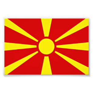 Foto Bandera del Norte de Macedonia