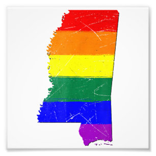 Foto Bandera del Orgullo Gay de Misisipi