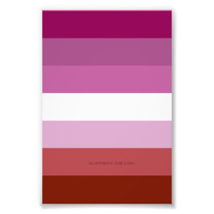 Foto bandera del orgullo lésbico femenino SlipperyJoe's