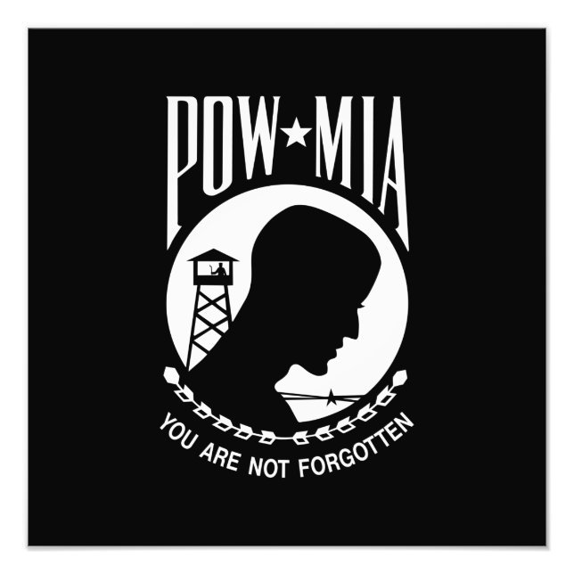 Foto Bandera del POW MIA: Soldados desaparecidos en la  (Frente)