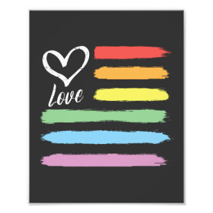 Foto Bandera estadounidense arcoiris LGBT