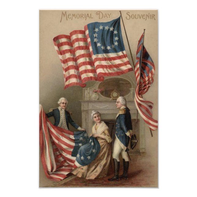 Foto Bandera estadounidense Betsy Ross George Washingto (Frente)