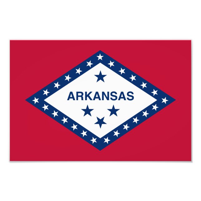 Foto Bandera estatal de Arkansas (Frente)