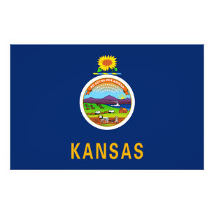 Foto Bandera estatal de Kansas