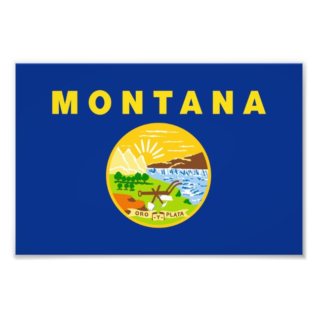 Foto Bandera Estatal de Montana (Frente)