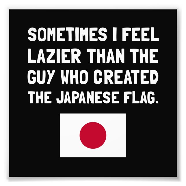 Foto Bandera Japonesa Perezosa (Frente)