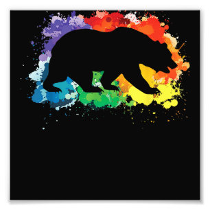 Foto Bandera LGBT Orgullo arcoiris Feliz Día de San Val