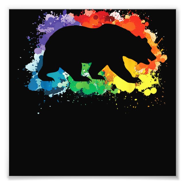 Foto Bandera LGBT Orgullo arcoiris Feliz Día de San Val (Frente)