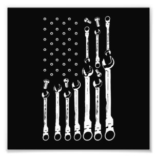 Foto Bandera Mecánica Mecánica Americana Bandera Patrió