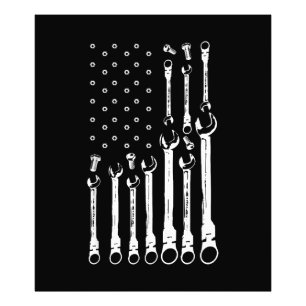 Foto Bandera Mecánica Mecánica Americana Bandera Patrió